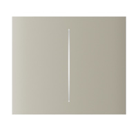 Ajax CenterButton (2-gang) vertical - Středové dvou tlačítko, vertikální instalace, slonová kost