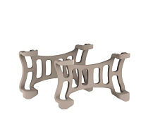 Tractive GPS DOG 6 - gumové spony, hnědá