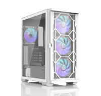 ZALMAN case Z10 DUO White, Mid Tower, ATX, 2xUSB 3.0, 1xUSB-C, 4x ARGB Fan, bílá