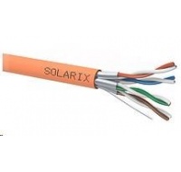 Instalační kabel Solarix STP, Cat6A, drát, LSOH B2ca, cívka 500m SXKD-6A-STP-LSOH-B2ca