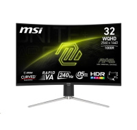 MSI LCD MAG 325CQRXF E2, 31.5", 2560x1440, Rapid VA, 240Hz, 0,5ms, VESA 100x100, Black