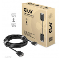 Club3D kabel oboustranný VGA, M/M, 28AWG, 10m