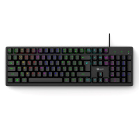 C-TECH Klávesnice Riven, Drátová USB, černá