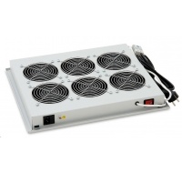 TRITON Ventilační jednotka horní (spodní), 6 ventilátorů-230V/90W, termostat, šedá