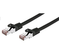 C-TECH kabel patchcord Cat6, FTP, černý, 0,5m