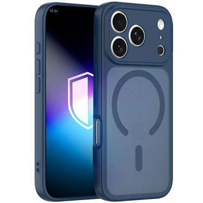 3mk ochranný kryt Misty MagCase Blue pro Apple iPhone 17 Pro Max