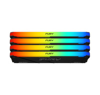 KINGSTON DIMM DDR4 64GB (Kit of 4) 3200MT/s CL16 FURY Beast RGB, XMP