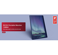 RICOH Portable LCD 150BW 15.6" 16:9 1920x1080 OLED 1ms 100,000:1 Wireless/Miracast USB-C/Li-Ion Battery Powered