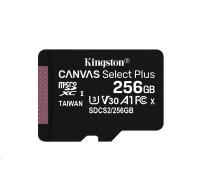 Kingston MicroSDXC karta 256GB Canvas Select Plus 100R A1 C10 - 1 ks