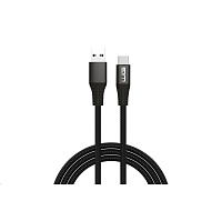 WG - Datový kabel Type-C na USB-A, 2 metry, 3 A, černá