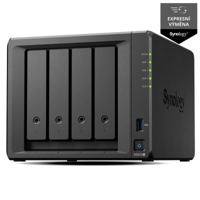 Synology DS925+ DiskStation (4C/RyzenV1500B/2,2GHz/4GBRAM/4xSATA/2xM.2/2xUSB3.2/2x2,5GbE/1xUSB-C)