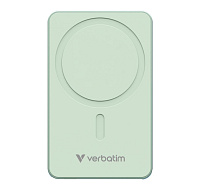 VERBATIM Powerbanka Charge 'n' Go Essentials, Magnetická, 10000 mAh, USB-C, Zelená