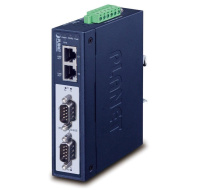 PLANET IMG-2200T Průmyslová brána, MODBUS, 2x RS-232/422/485 na IP, 2x RJ-45 10/100Base-TX, -40 až +75°C, DC12-48V, IP30