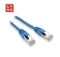 LYNX FTP patch kabel Cat5e PVC, CCA, 20m, modrý