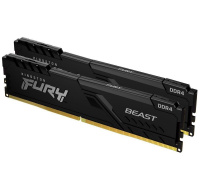 KINGSTON DIMM DDR4 32GB (Kit of 2) 2666MT/s CL16 1Gx8 FURY Beast Černá