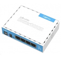 MikroTik hAP Lite (classic), 650MHz CPU, 32MB RAM, 4x LAN, integr. 2.4GHz Wi-Fi, WPS, vč. L4