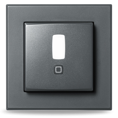 Homematic IP  PIR detektor pohybu -  pro 55 mm rámeček, vnitřní, antracit - HmIP-SMI55-A