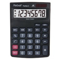 REBELL kalkulačka - Panther 8 - černá