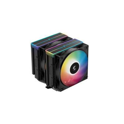 DEEPCOOL CPU Chladič AG620 BK ARGB V2, 2x120mm, LGA1851, AM5, černá
