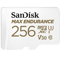 SanDisk MicroSDHC karta 256GB MAX Endurance + adaptér, 120,000 hodin