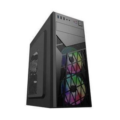 EUROCASE skříň ML N6-560B, ATX, 2x USB-A, 1x USB-C, 2x 120mm ARGB Fan, černá