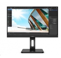 AOC MT IPS LCD WLED 23,8" Q24P2Q - IPS panel, 2560x1440, D-Sub, HDMI, DP, USB, repro, pivot