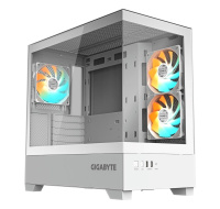 GIGABYTE case GB-C201PI, Mid tower, 2xUSB 3.0, 3x 120mm ARGB Fan, bílá