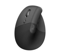 Logitech Lift Vertikální ergonomická myš pro Business, pro leváky, 2.4GHZ/BT, graphite/black