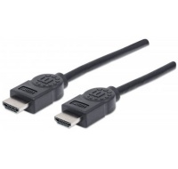 MANHATTAN kabel High Speed HDMI 4K, 3D, Male to Male, stíněný, černý, 1,8m