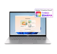 ASUS NTB Vivobook S14 (S3407CA-LY008W), Ultra 7 255H, 14" 1920 x 1200, 16GB, 1TB SSD, UHD, W11 Home, Cool Silver