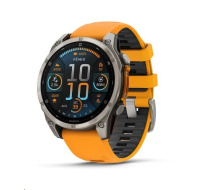 Garmin - fenix 8 Solar Sapphire - 51 mm - Titanium with Amp Yellow | Graphite Silicone Band, EU