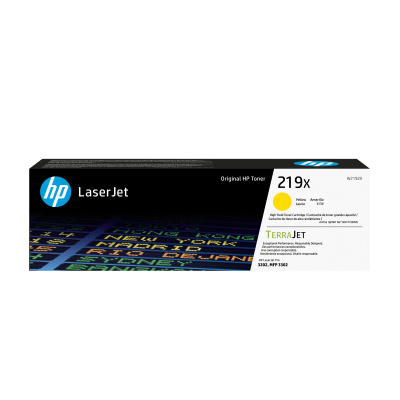 HP 219X High Yield Yellow Original LaserJet Toner Cartridge (2,500 pages)