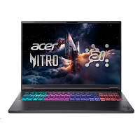 ACER NTB Nitro 18 AI (AN18-61-R39R),R AI 9 365,18"WQXGA,32GB,1TB SSD,RTX 5070 Ti,Linux,Black