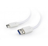 GEMBIRD Kabel USB 3.0 AM na Type-C kabel (AM/CM), 1,8m, bílý