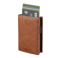 MYBALO Carryx skládací peněženka s výsuvným držákem na karty, Brown