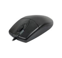 A4tech OP-620D, myš, 2click, 1 kolečko, 3 tlačítka, USB, černá