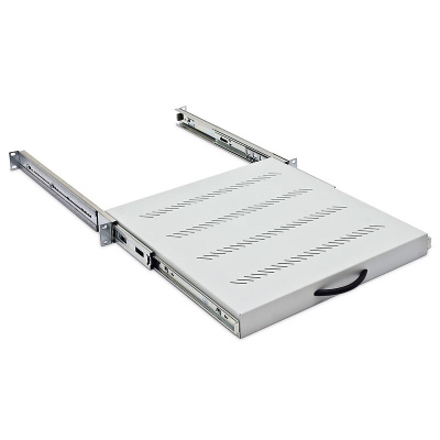 TRITON Police výsuvná 19", 1U/650mm plnovýsuv, nosnost 45kg, šedá