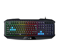 GENIUS GX GAMING Scorpion K215/ Herní drátová klávesnice/ podsvícená/ USB/ Copilot/ černá/ CZ+SK layout