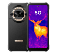 Rugged Smartphone Blackview BL9000 Pro 5G D-8020 12GB 512GB 8800-120W A14-D4, Thermal, Watch Display, Black w Gold