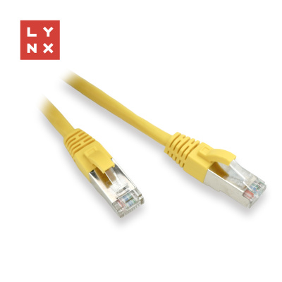 LYNX FTP patch kabel Cat5e PVC, CCA, 2m, žlutý