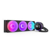 NZXT vodní chladič Kraken 360 ELITE RGB / 3x120mm RGB fan / 4-pin PWM / LCD disp. / 6 let