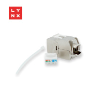 LYNX keystone, STP Cat6a, samozařezávací, stříbrný