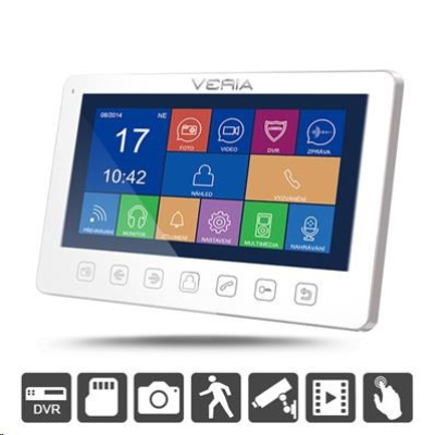 VERIA 7076B bílý - LCD monitor videotelefonu