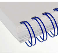 Kovové hřbety (2/1") 22,2 modré