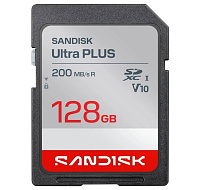 Sandisk Ultra PLUS SDXC karta 128GB UHS-I, V10, U1, C10, (200MB/s)